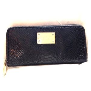 Michael Kors Snakeskin Pressed Leather Wallet
