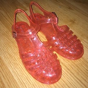 PINK BAMBOO JELLY SANDALS