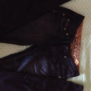 Blue Denim Stitch Jeans New tags removed