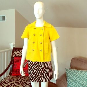 Beautiful bright yellow Milly size 0 jacket top.