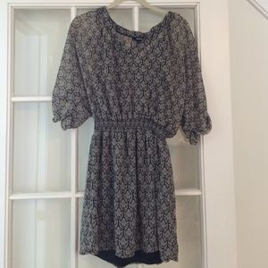 Express black & grey dress