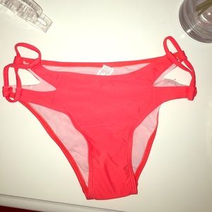 On hold!! Low rise coral bikini bottoms