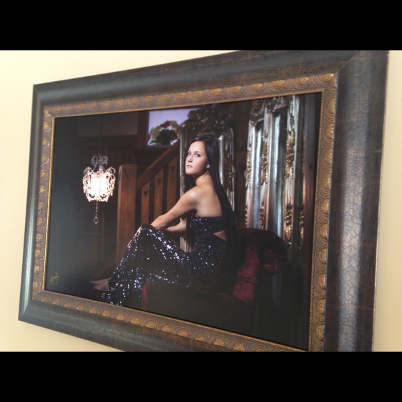 Black sequenced long prom dress - Picture 3 of 3