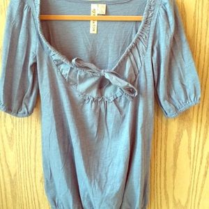 Light Blue Cotton Blouse