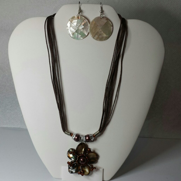 Necklace and earrings