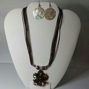 Necklace and earrings