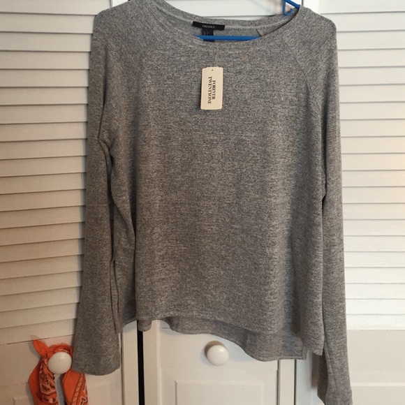 Grey Long Sleeve Top