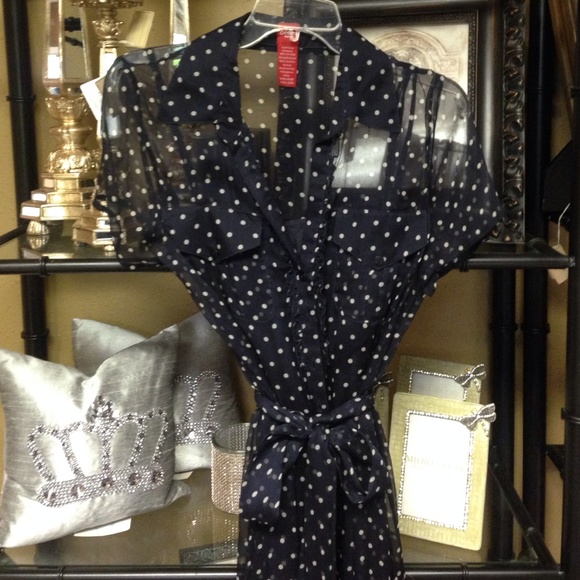 Adorable Silk Polkadot Dress/Tunic. - Picture 2 of 4