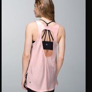Lululemon special edition open back pink tank