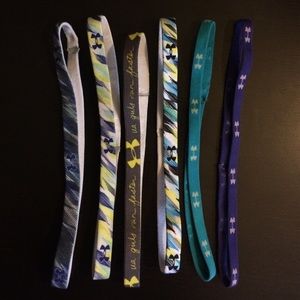 Set of 6 Under Armour headbands
