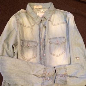 Super soft light blue denim shirt