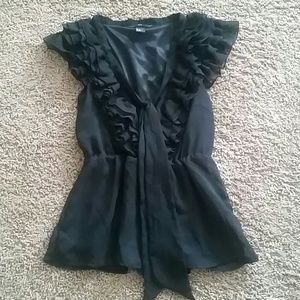 Sexy low cut Babydoll black top from H&M