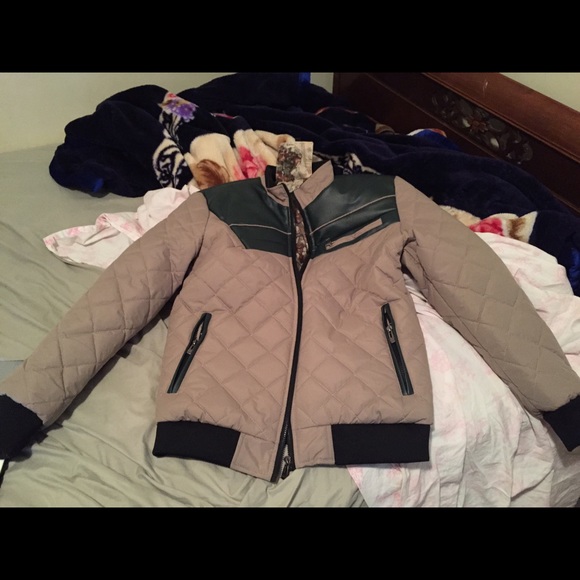 Brand New Tan and Black Jacket