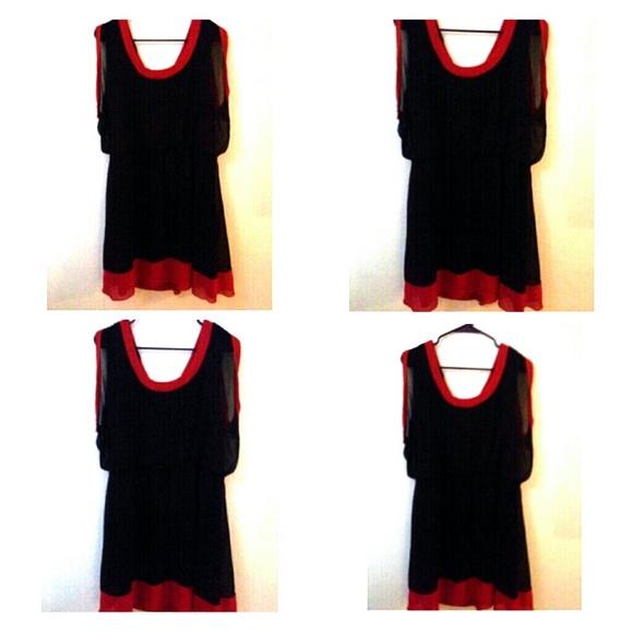 Black and red dress