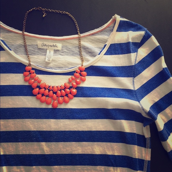 Coral statement necklace