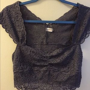 Free people dark grey bralette. Large