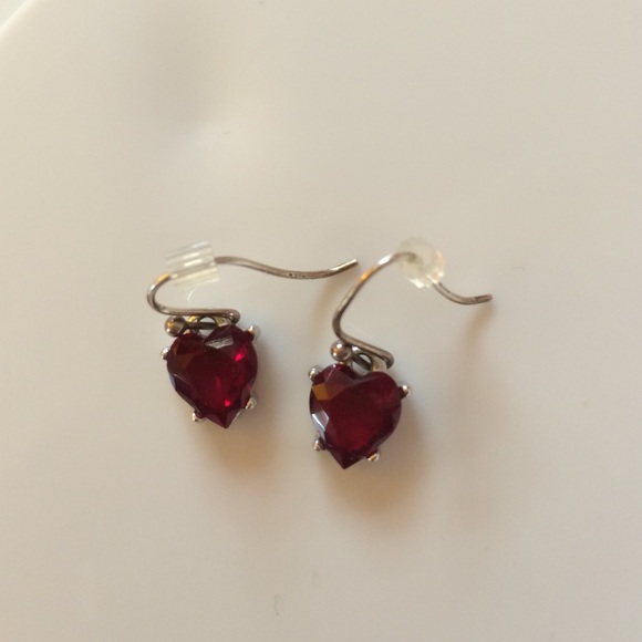 Swarovski heart earrings