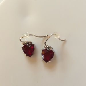 Swarovski heart earrings