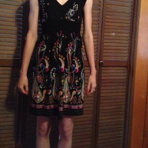 Paisley print dress