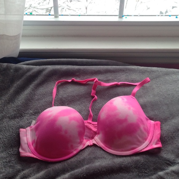 Hot pink Victoria's Secret racer back bra