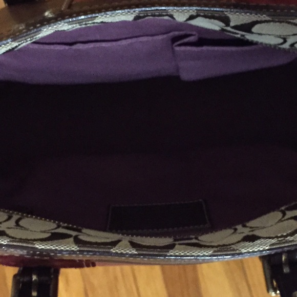 Authentic Coach Signature Patchwork Handbag - Picture 3 of 4