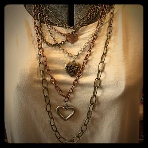 Multi metal necklace