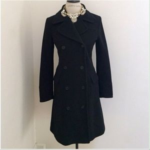 H&M Double Breasted Wool Blend Coat Sz Small