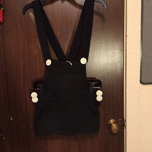 Sly Black Overall Dress