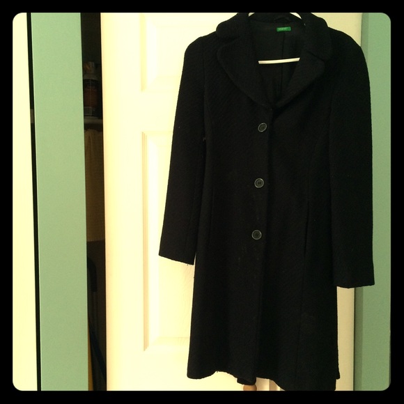 United Colors of Benneton Black Coat