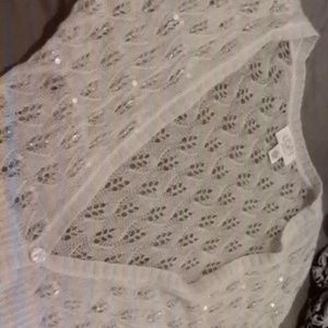 Winter white ann Taylor loft large sweater