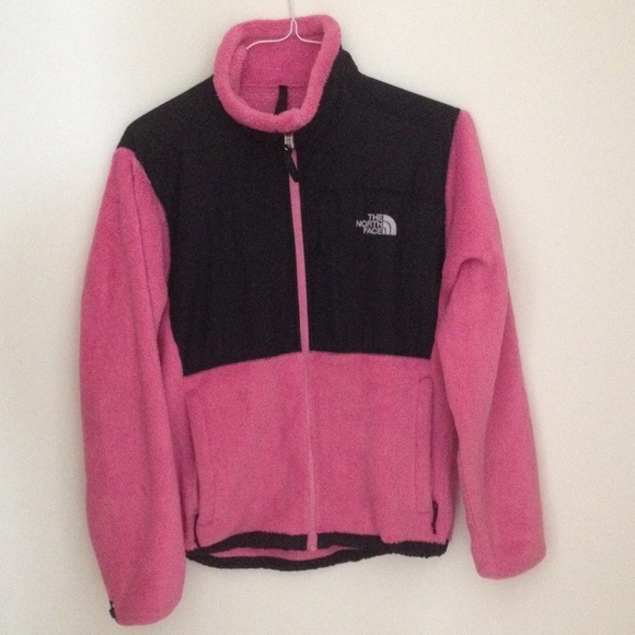 Practically new, pink fuzzy north face!