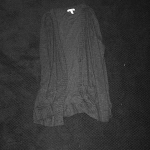 Dark grey button up cardigan. SUPER SOFT