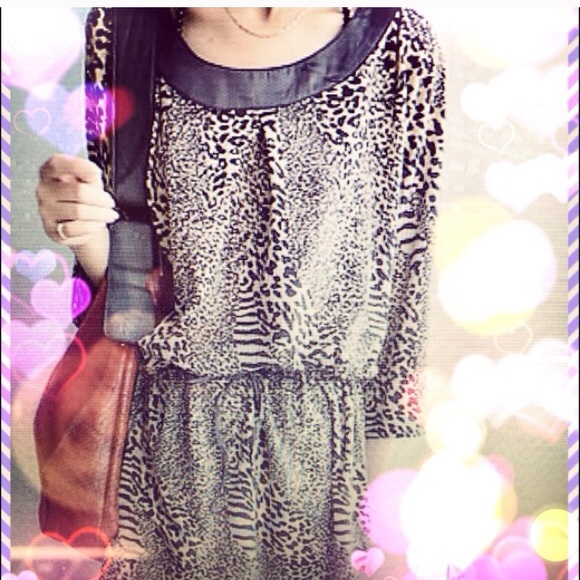 Leopard print Zara dress