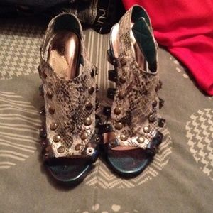 Snake skin heels