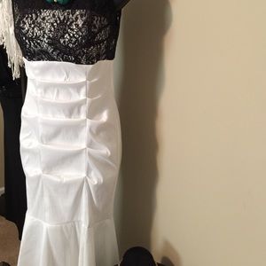 Black and white dress