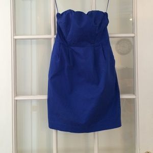 Royal Blue Strapless Dress