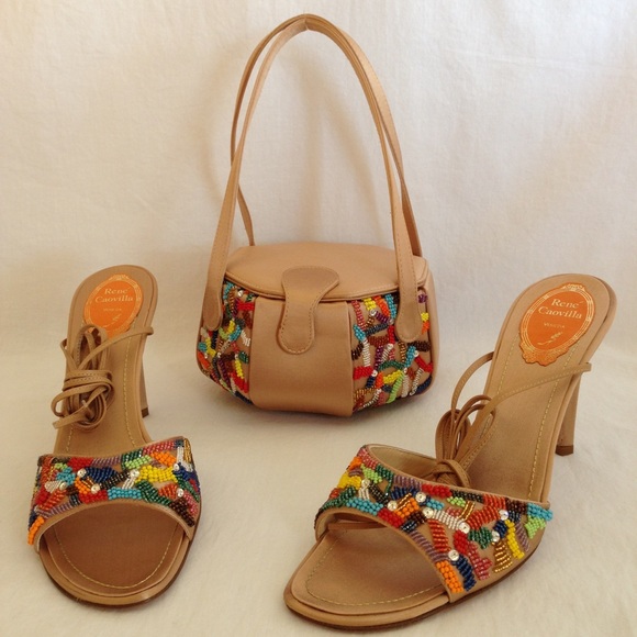 René Caovilla Bag and Sandals