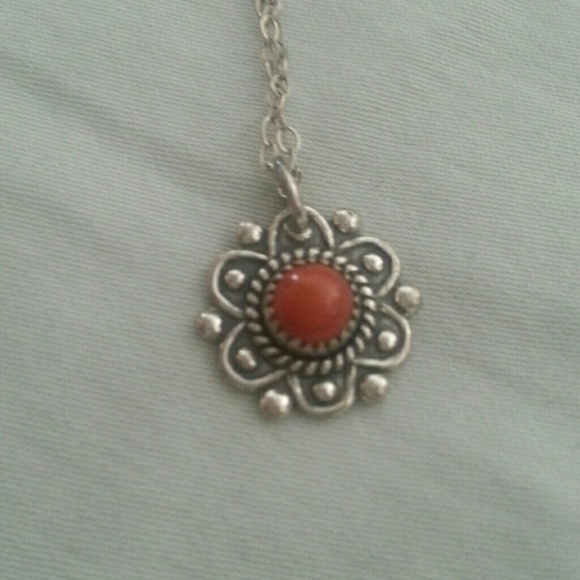 Sterling Silver coral necklace