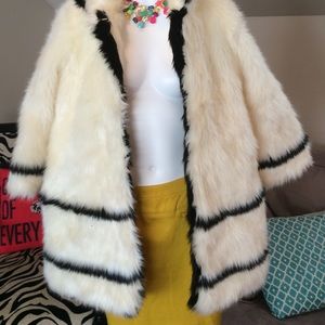 Big faux fur coat