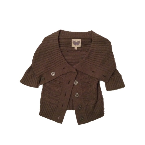 Taupe Button Down Sweater