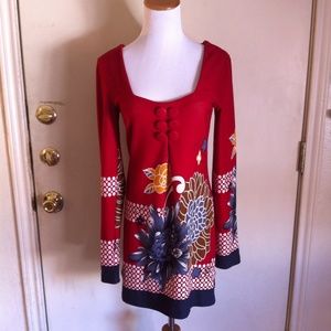 Aryeh (Anthro) Mod Sweater Dress w/Floral