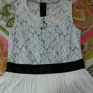 Lace peplum top