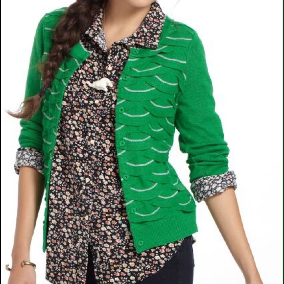 🚫SOLD IN BUNDLE🚫Anthropologie Wavy Cardigan - Picture 2 of 4