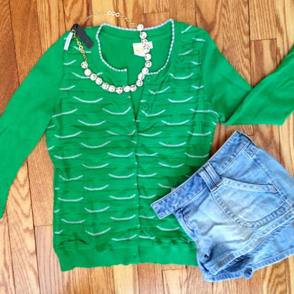 🚫SOLD IN BUNDLE🚫Anthropologie Wavy Cardigan - Picture 4 of 4