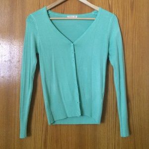 Mint green cardi NWOT