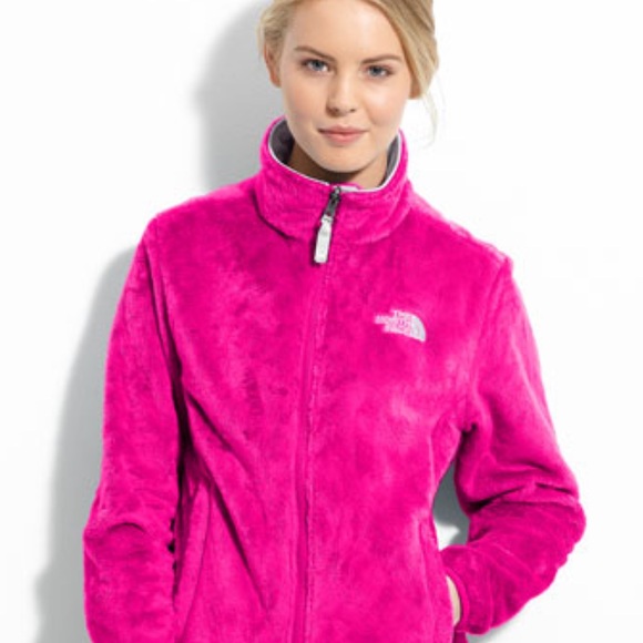 Pink furry north face S