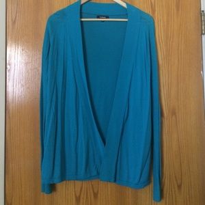 Express turquoise blue cardi