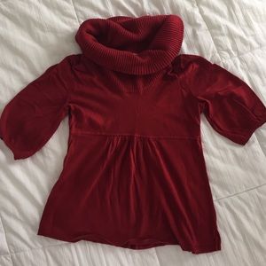 Red sweater top