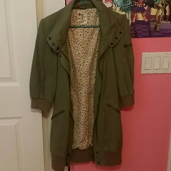 Military Style Long Jacket