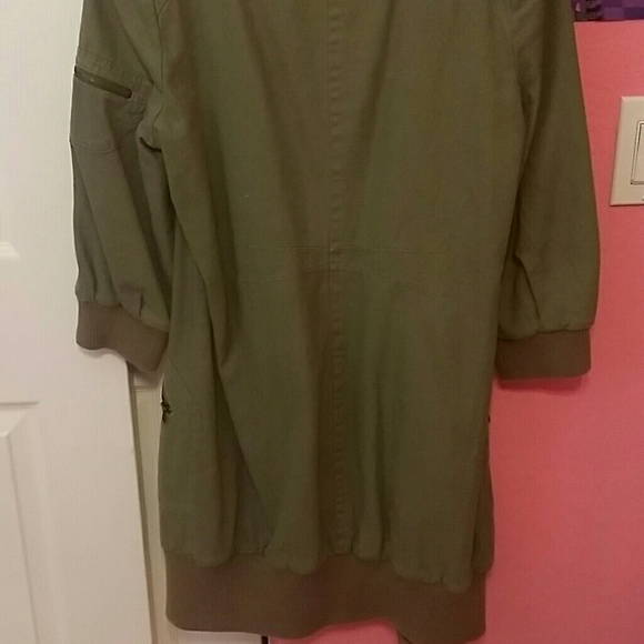 Military Style Long Jacket - Picture 3 of 3